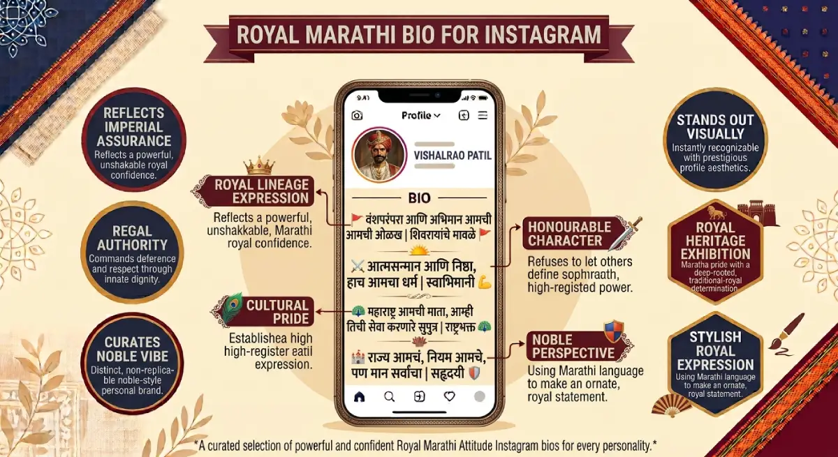 Royal Marathi Bio for Instagram