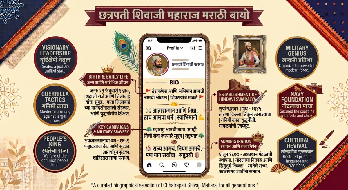 Shivaji Maharaj Marathi Bio