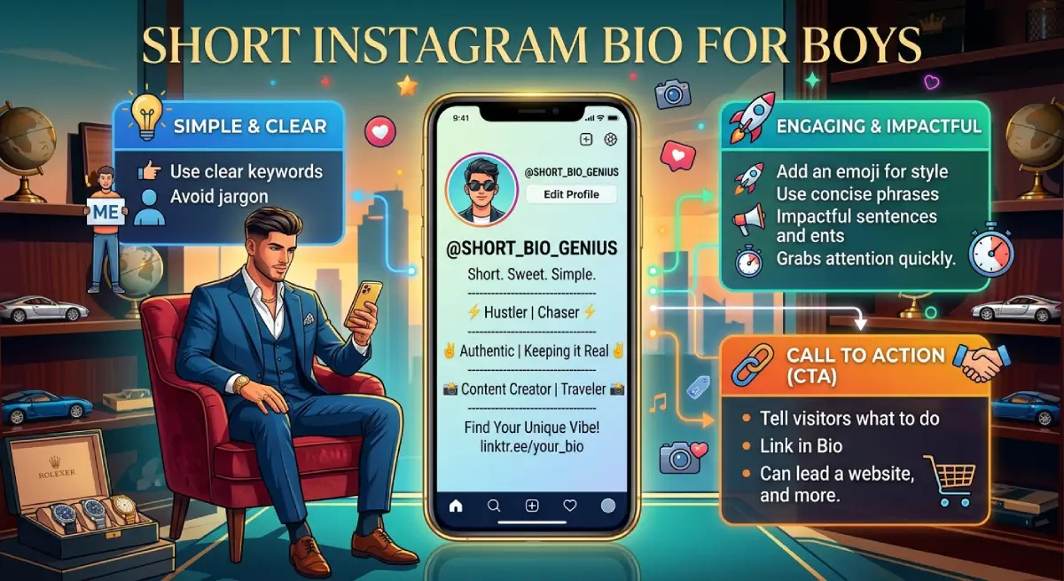Short Instagram Bio for Boys
