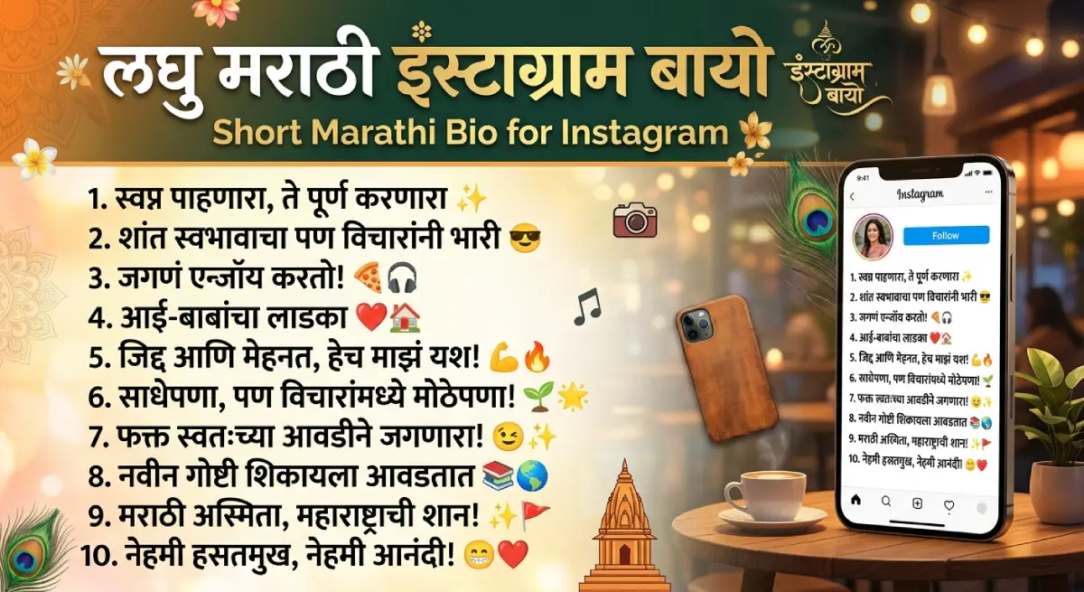 Short Marathi Bio for Instagram
