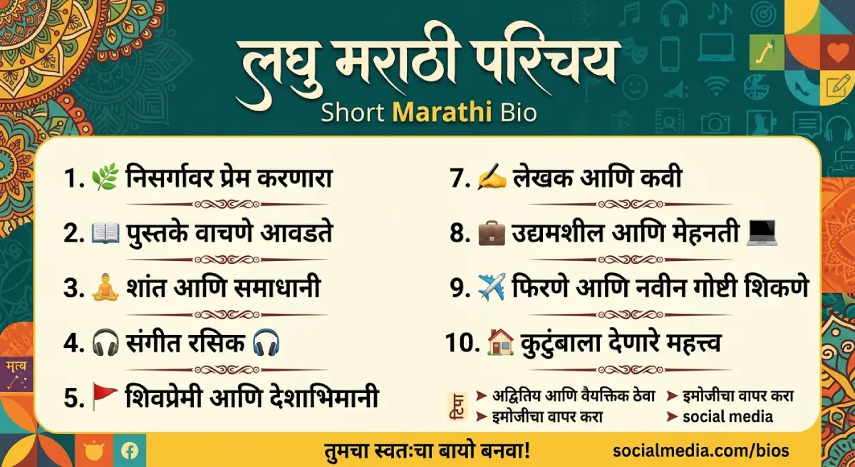 Short Marathi Bio