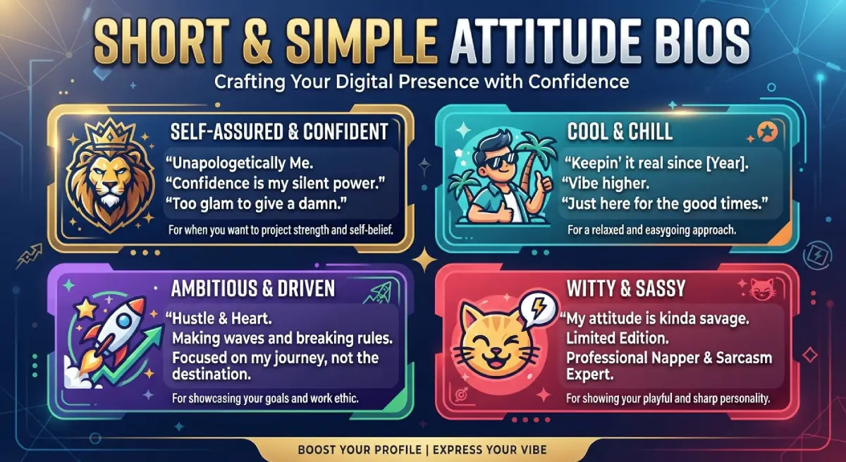 Short & Simple Attitude Bios