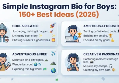 Simple Instagram Bio for Boys: 150+ Best Ideas (2026)