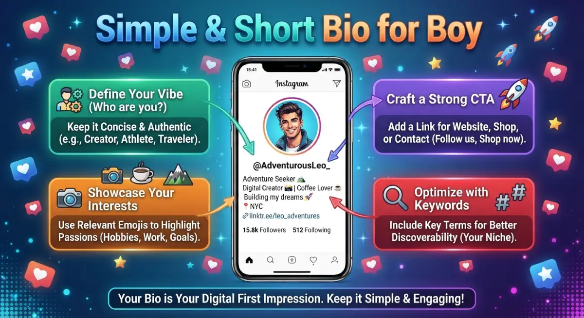 Simple & Short Bio for Boy