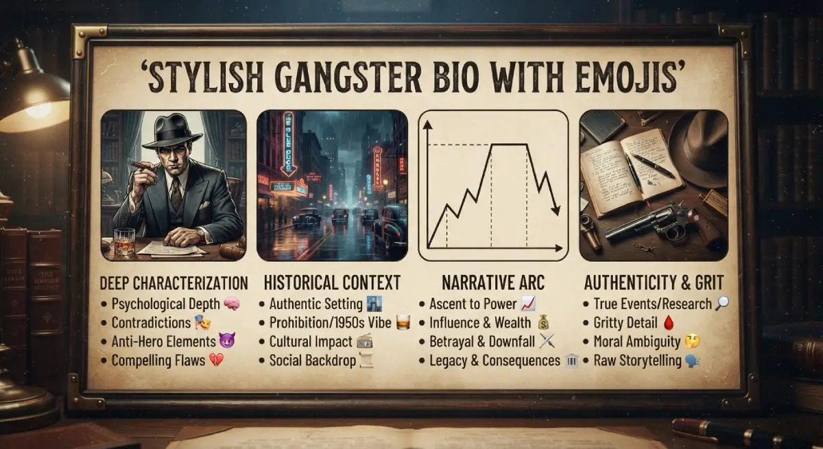 Stylish Gangster Bio with Emojis