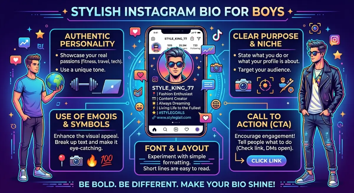 Stylish Instagram Bio for Boys
