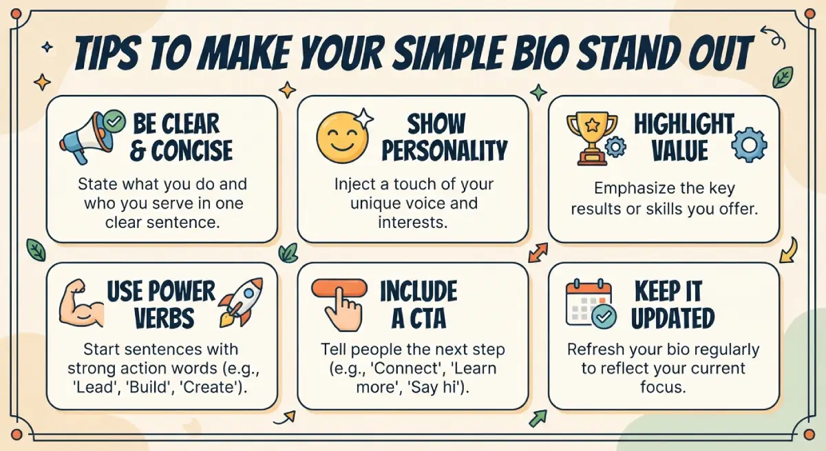 Tips to Make Your Simple Bio Stand Out