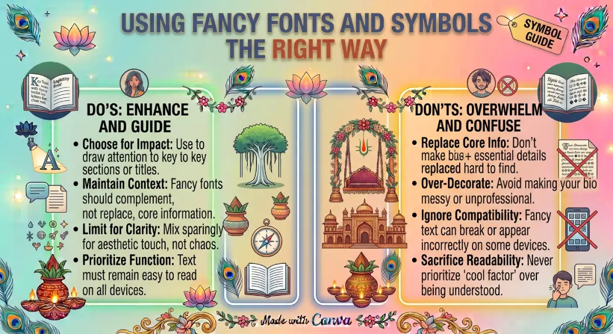 Using Fancy Fonts and Symbols the Right Way