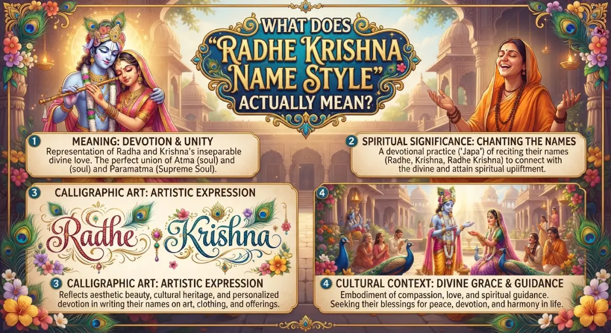 What Does "Radhe Krishna Name Style" Actually Mean?