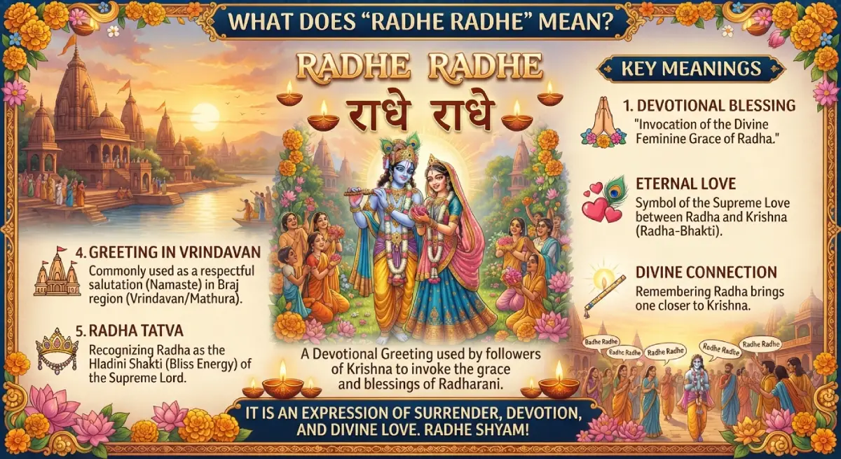 What Does "Radhe Radhe" Mean?