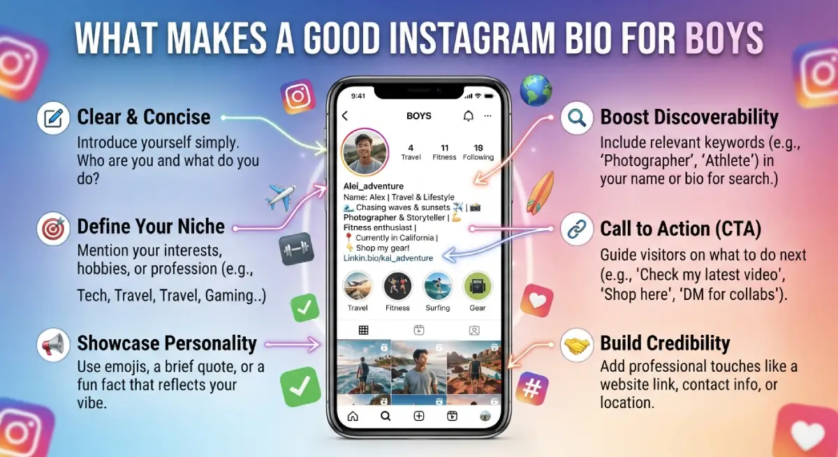 What Makes a Good Instagram Bio for Boys