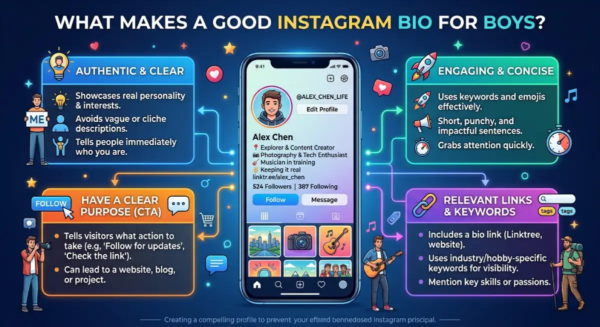 What Makes a Good Instagram Bio for Boys?