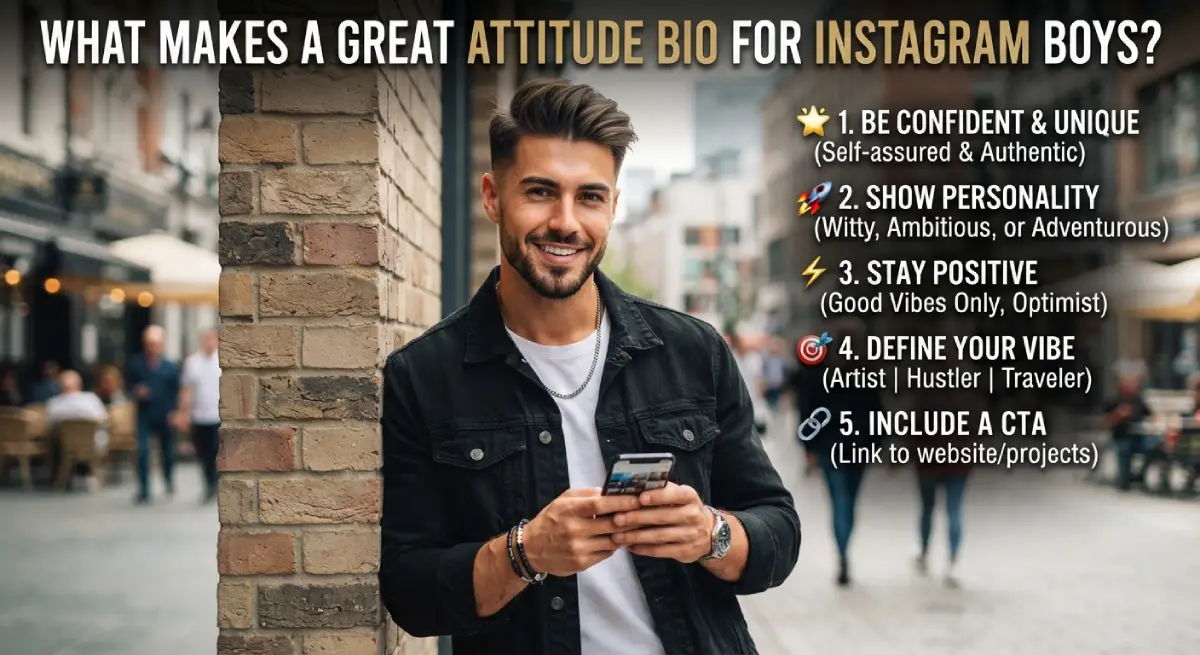 What Makes a Great Attitude Bio for Instagram Boys?