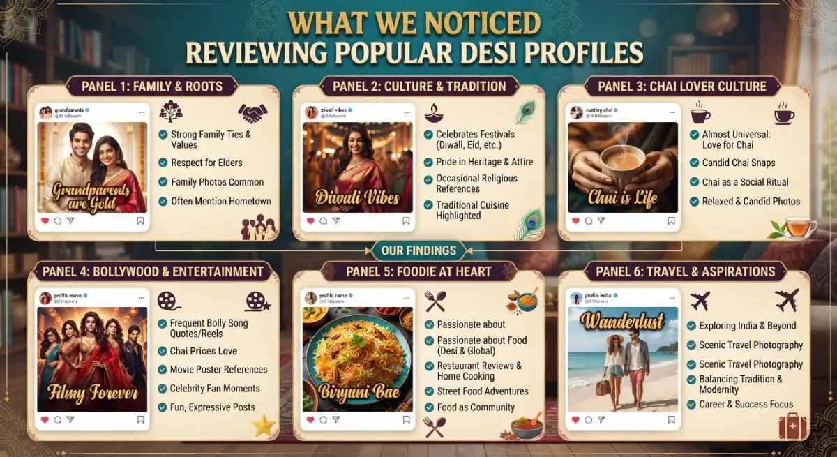 What We Noticed Reviewing Popular Desi Profiles