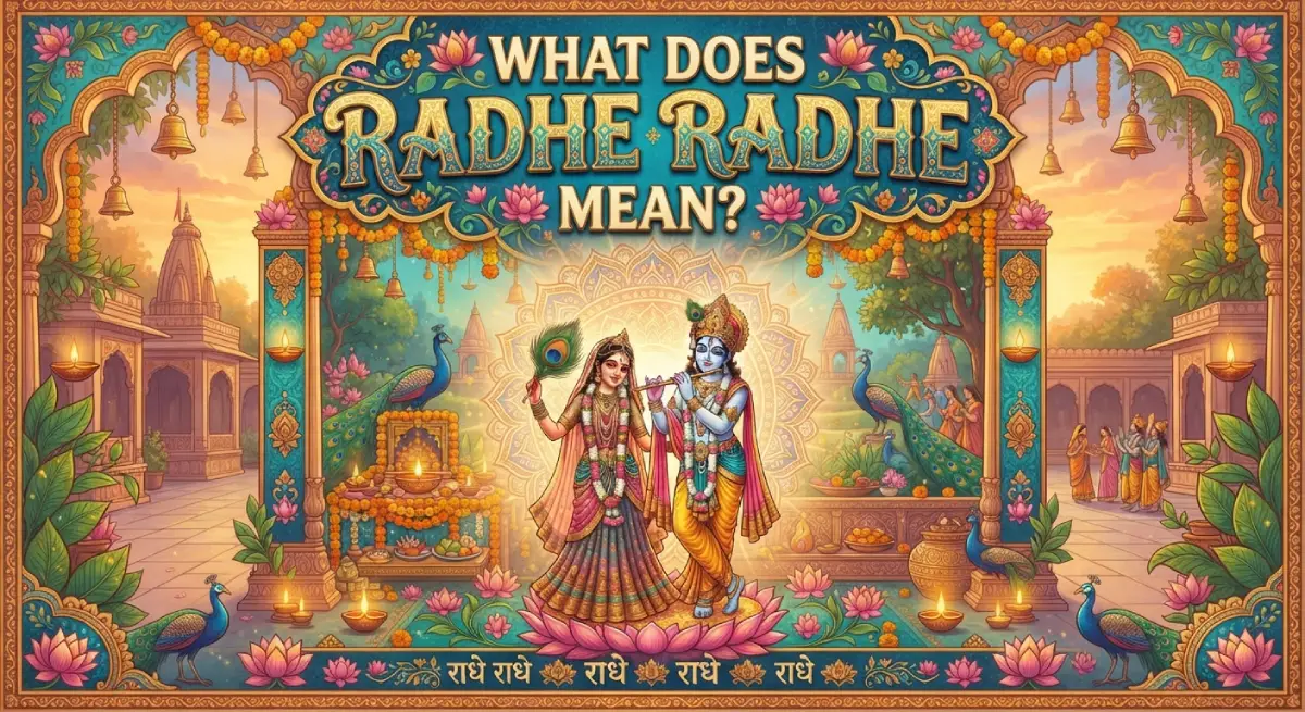 What Does "Radhe Radhe" Mean?