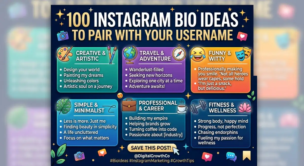 100 Instagram Bio Ideas to Pair With Your Username