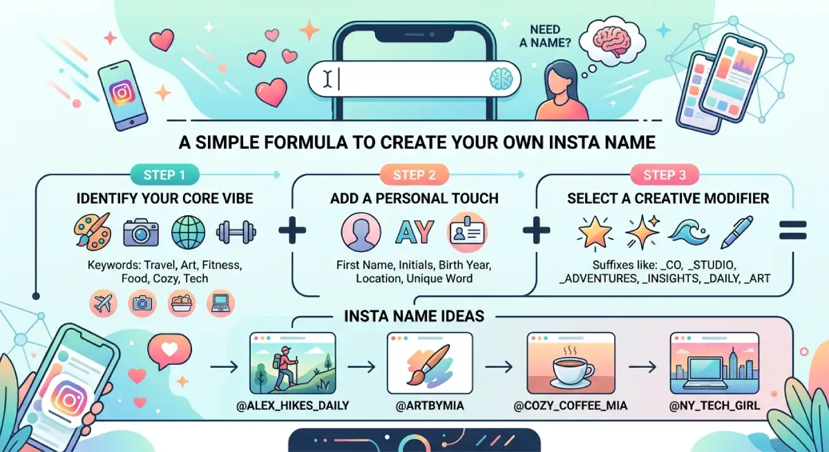 A Simple Formula to Create Your Own Insta Name