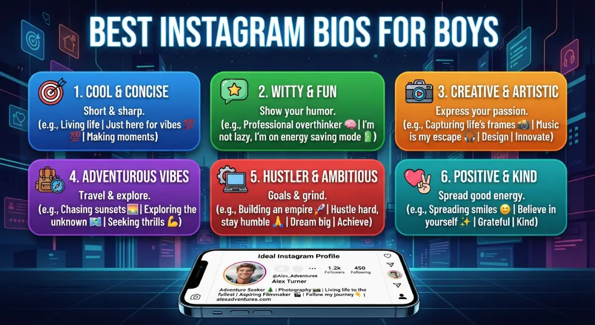 Best Instagram Bios for Boys