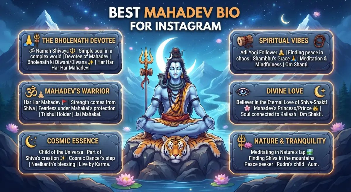 Best Mahadev Bio for Instagram