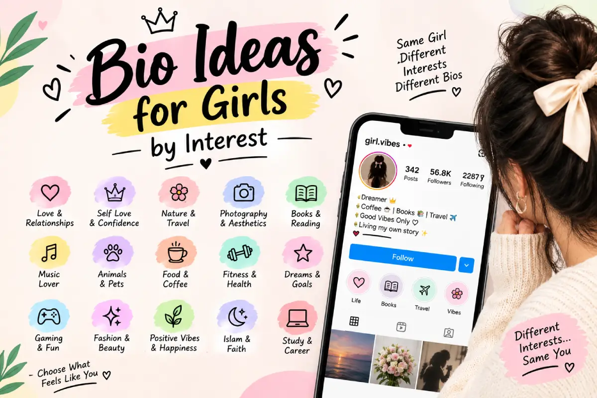 Bio Ideas for Girls by Interest