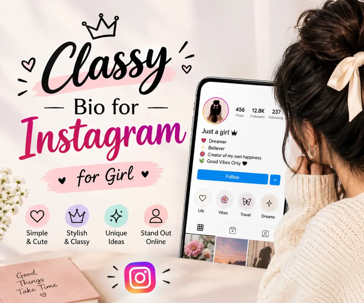 Classy Bio for Instagram for Girl