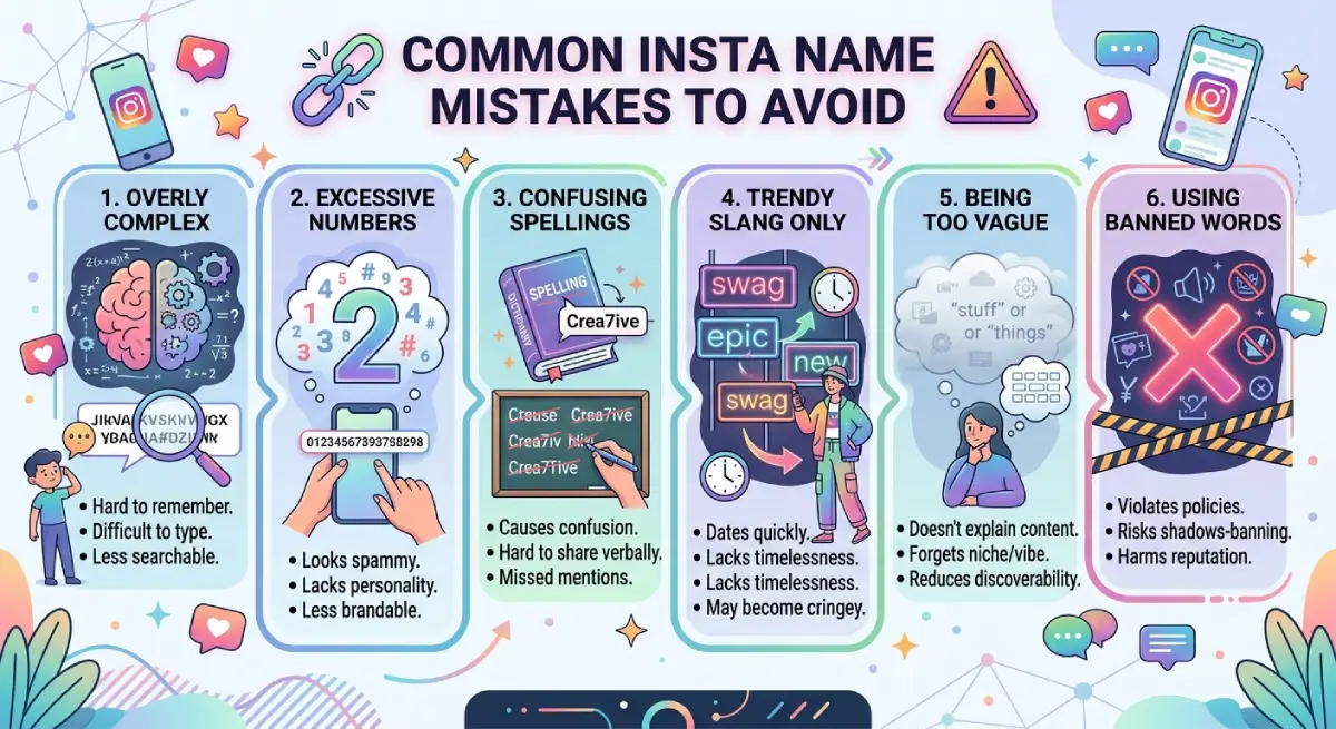 Common Insta Name Mistakes to Avoid