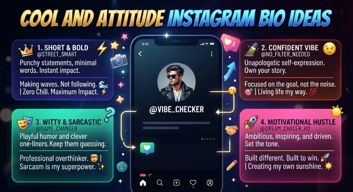 Cool and Attitude Instagram Bio Ideas