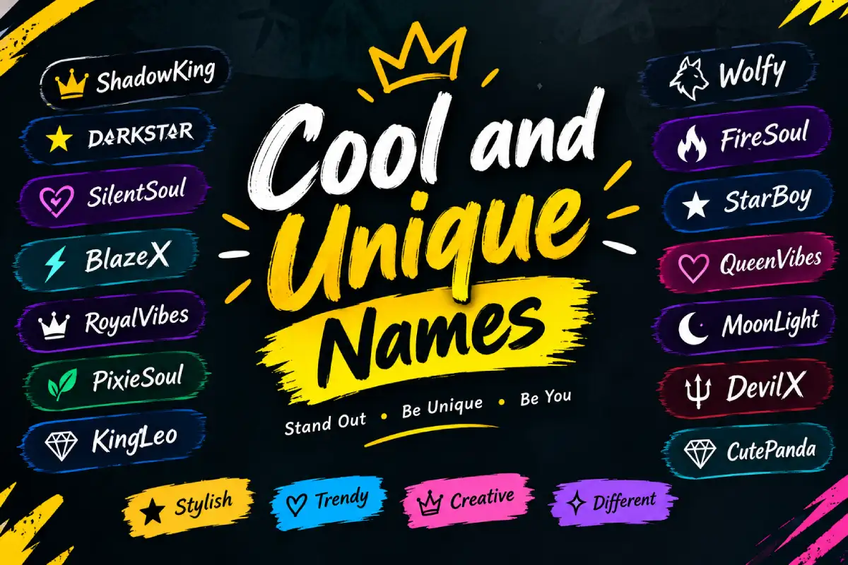 Cool and Unique Names