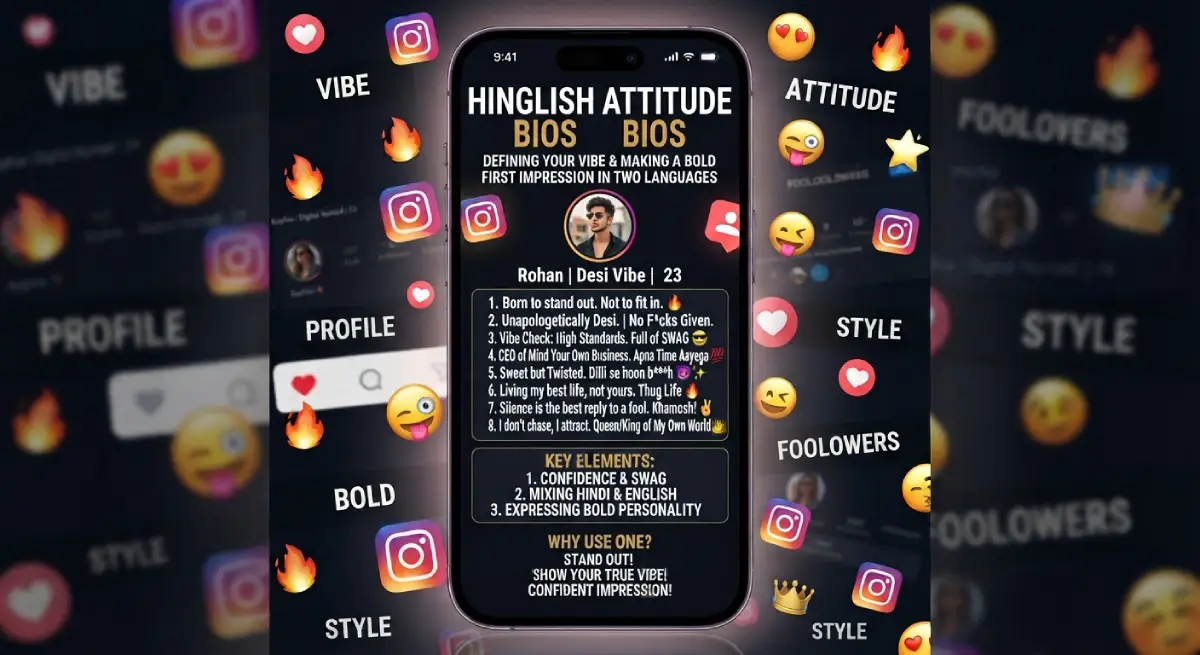 Hinglish Attitude Bios
