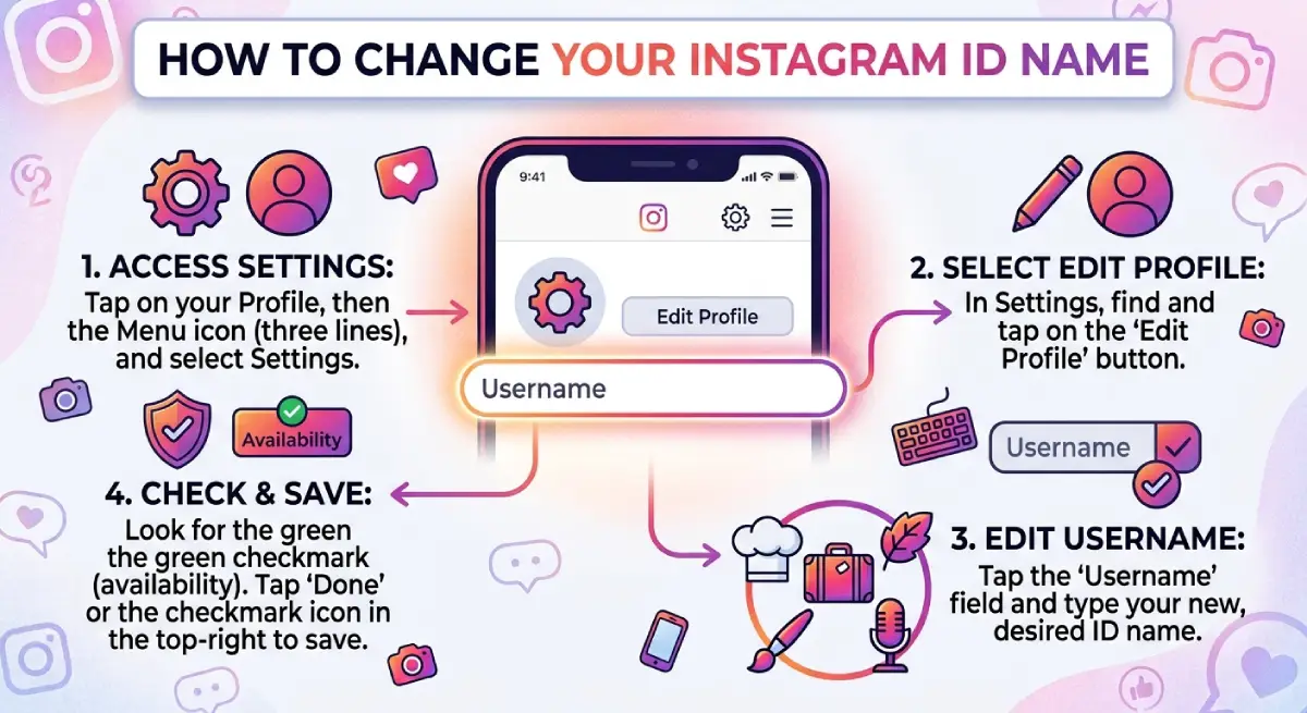 How to Change Your Instagram ID Name