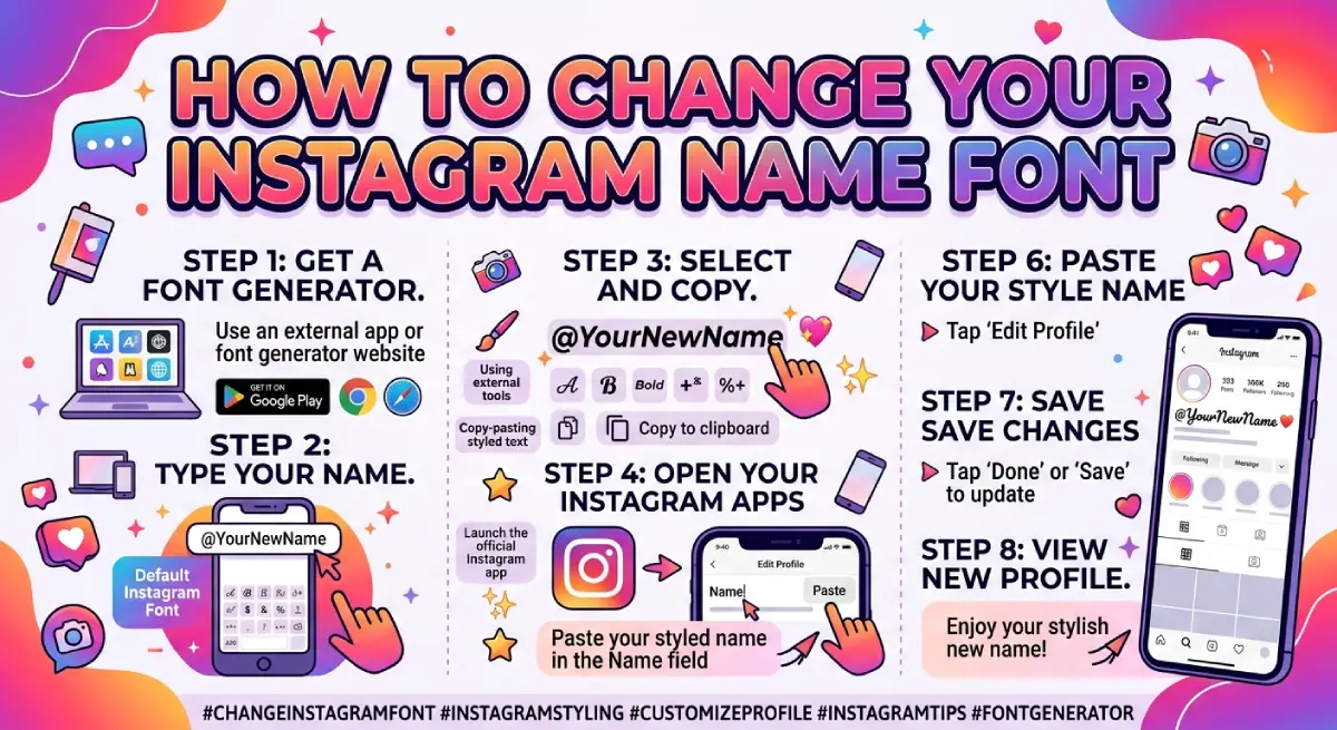 How to Change Your Instagram Name Font