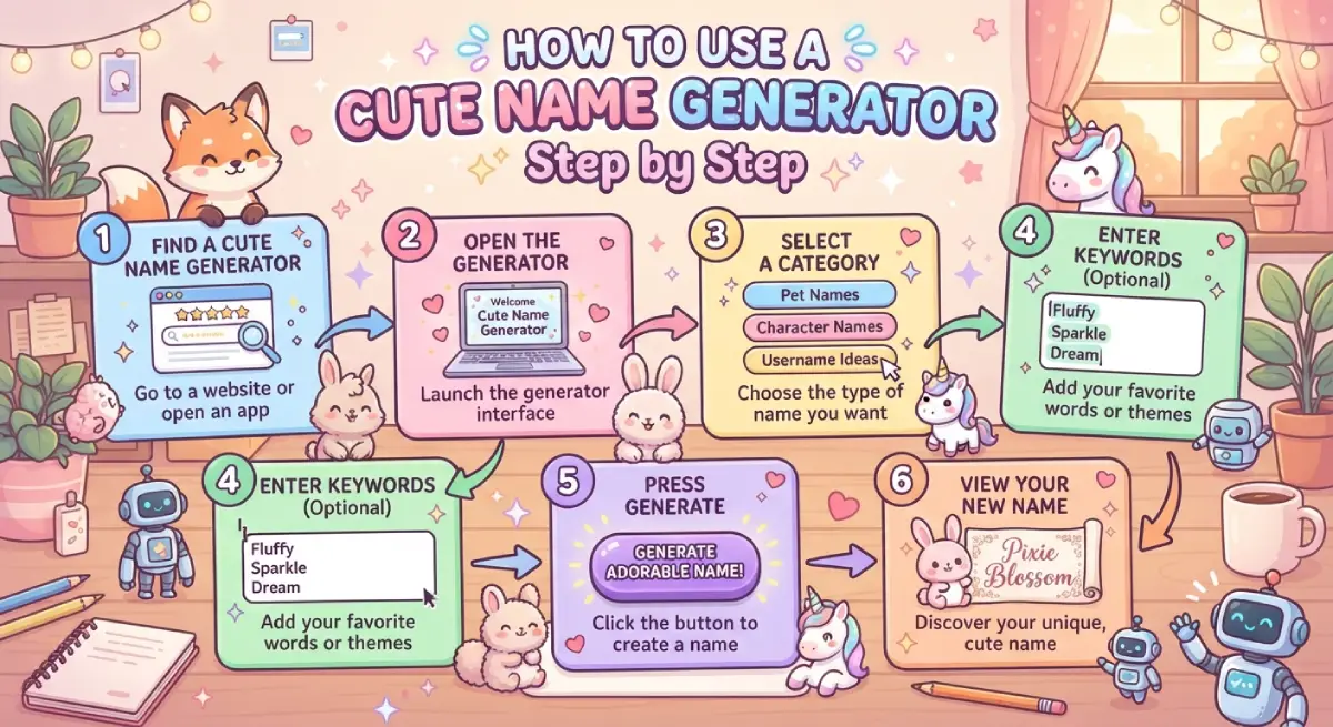 How to Use a Cute Name Generator Step by Step