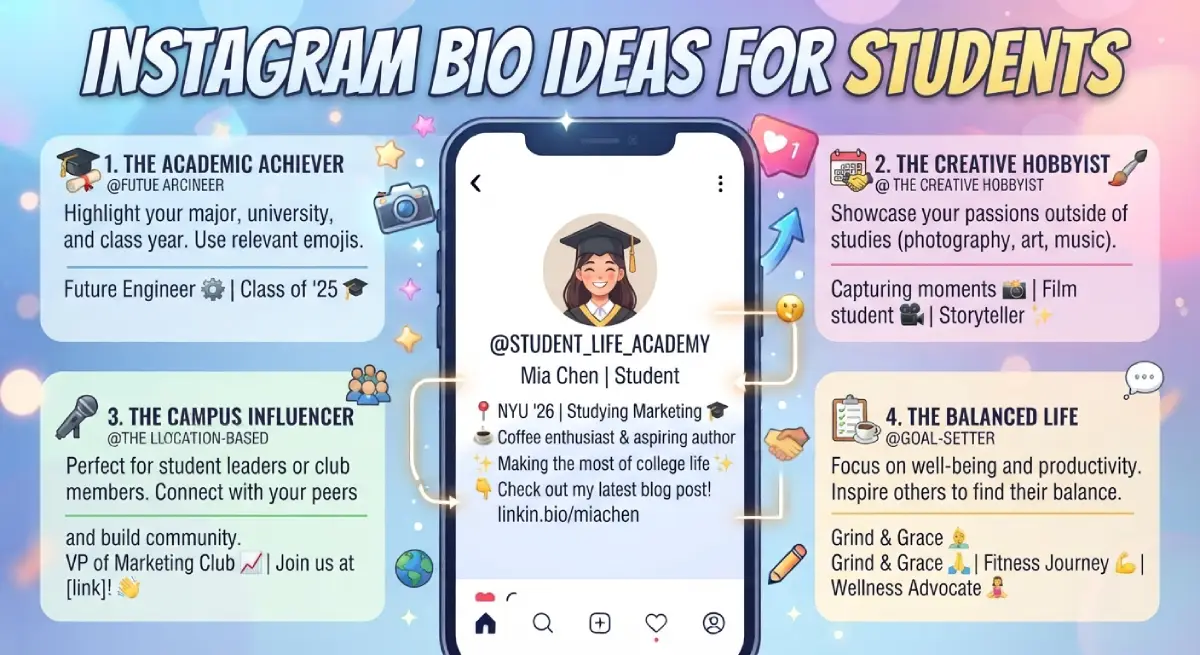 Instagram Bio Ideas for Students