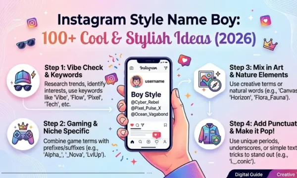 Instagram Style Name Boy: 100+ Cool & Stylish Ideas (2026)