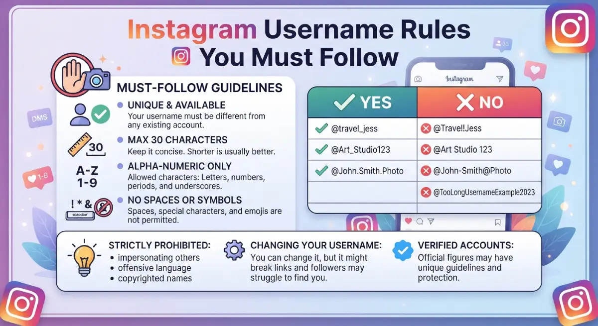 Instagram Username Rules You Must Follow