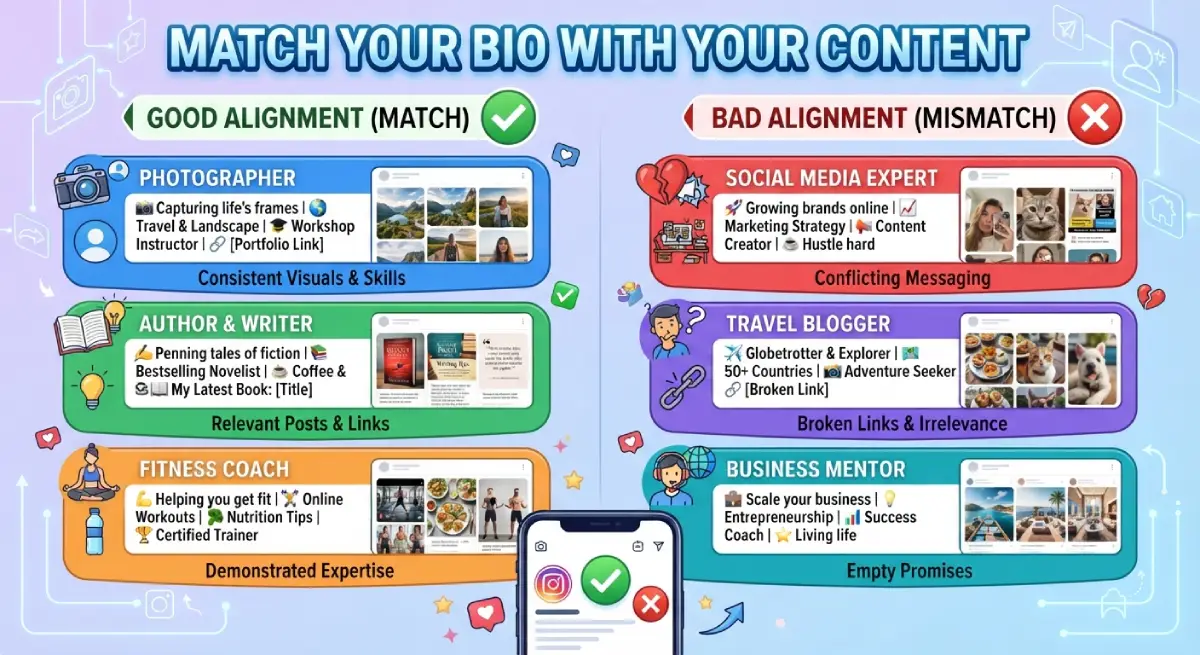 Match Your Bio With Your Content