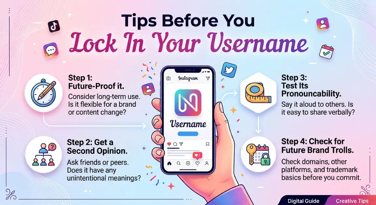Tips Before You Lock In Your Username