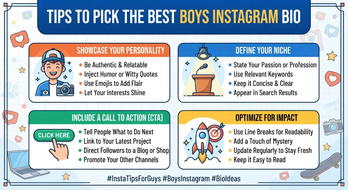 Tips to Pick the Best Boys Instagram Bio