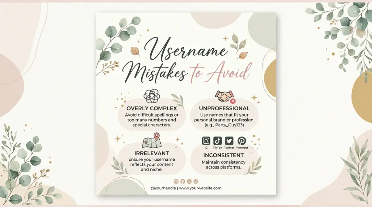 Username Mistakes to Avoid