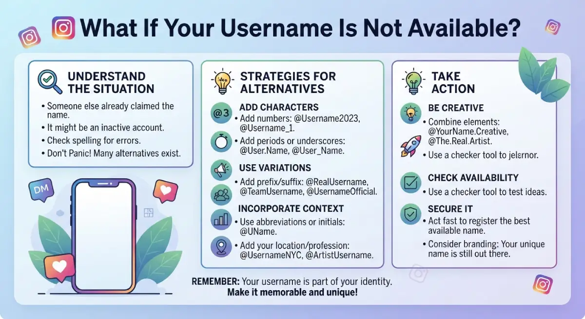 What If Your Username Is Not Available?