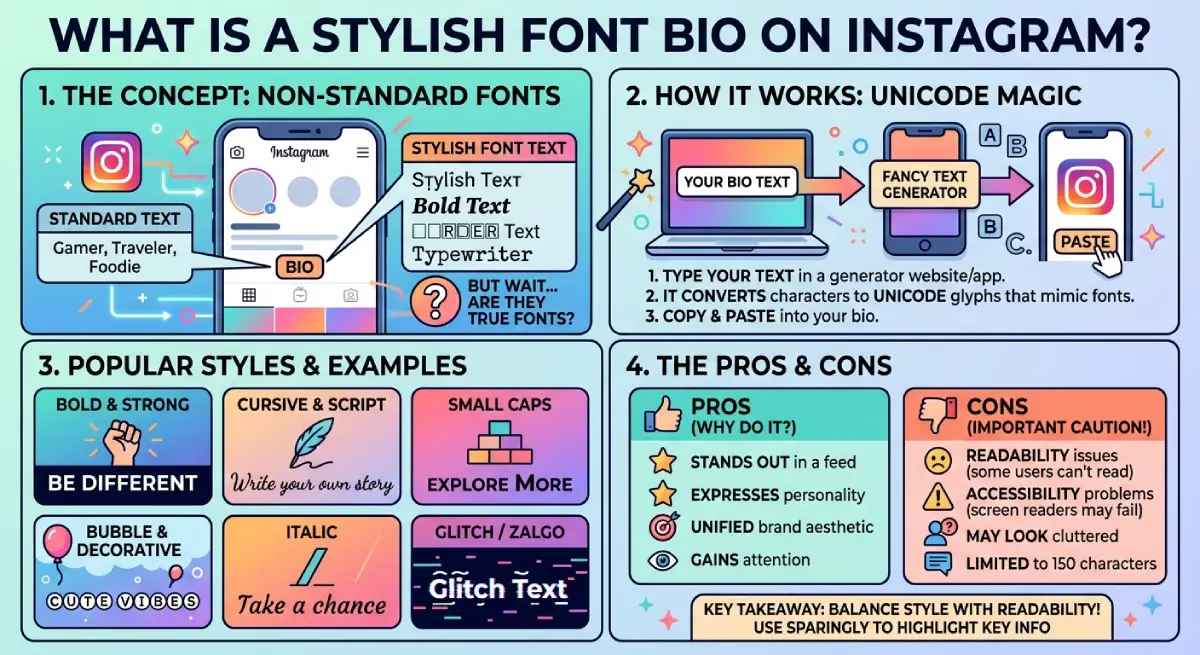 What Is a Stylish Font Bio on Instagram?