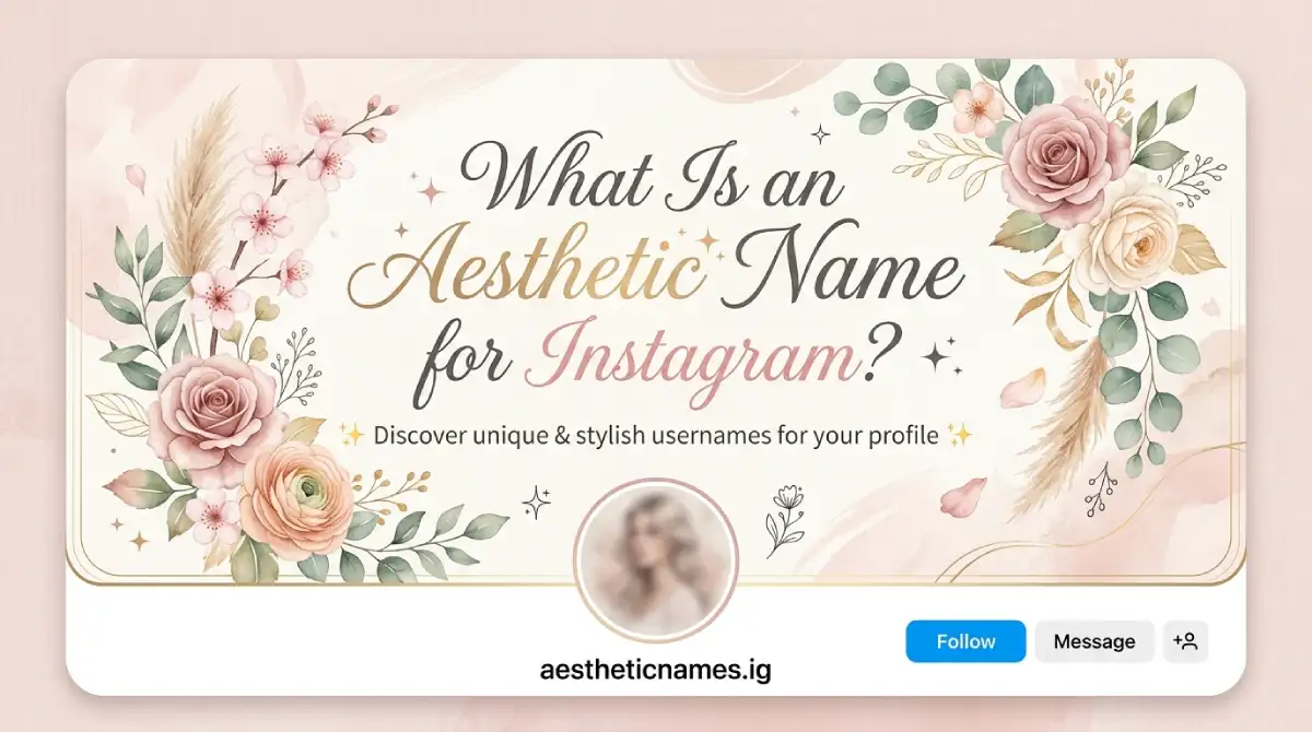 What Is an Aesthetic Name for Instagram?