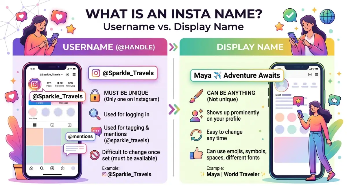 What Is an Insta Name? Username vs. Display Name