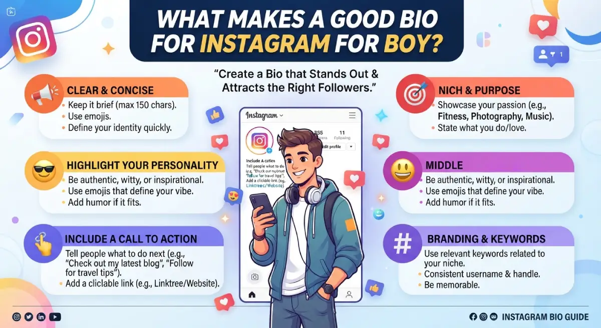 What Makes a Good Bio for Instagram for Boy?