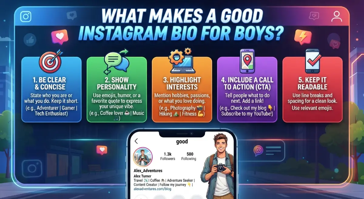 What Makes a Good Instagram Bio for Boys?