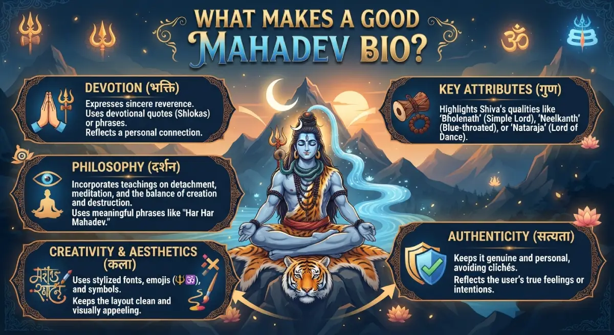 What Makes a Good Mahadev Bio?